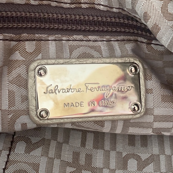 Salvatore Ferragamo Gold  Leather Hobo Handbag Purse - Picture 9 of 10